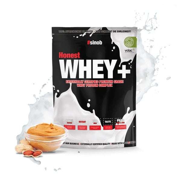 Sinob Honest Whey+ - Erdnussbutter 820g 0.82 kg