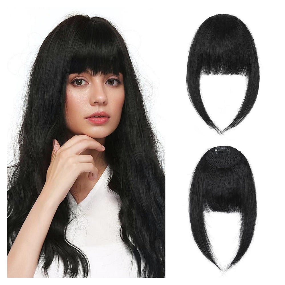 Pony Haarteil Clipin Echthaar Französischer Pony 14g 01 Schw 1 St