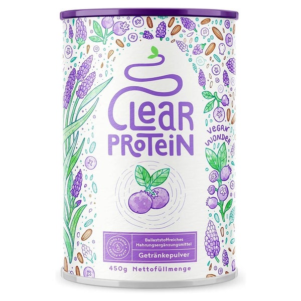 Erfrischendes, klares veganes Proteinpulver - BLAUBEERE LAVENDEL 400 g