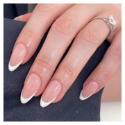 Kunstnagel 24er Set Mandel Press-on kurz weiße French Tips 1 St
