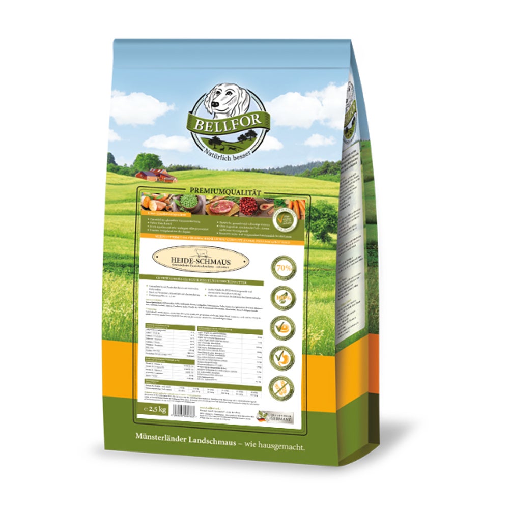 Bellfor Trockenfutter mit Weidelamm - Heide-Schmaus 2,5 kg 2500 g
