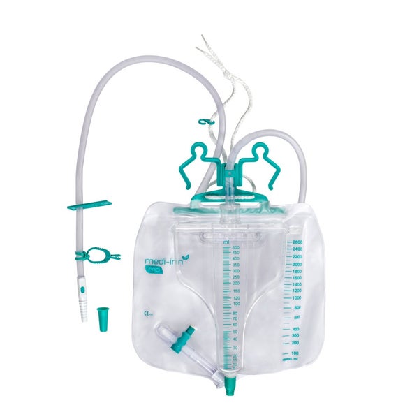 Medi-Inn PRO Urin Mess-System mit Graduierung, 2600 ml, steril 10 St