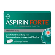 Produktabbildung: Aspirin Forte 1000 Mg überzogene Tabletten 12 St