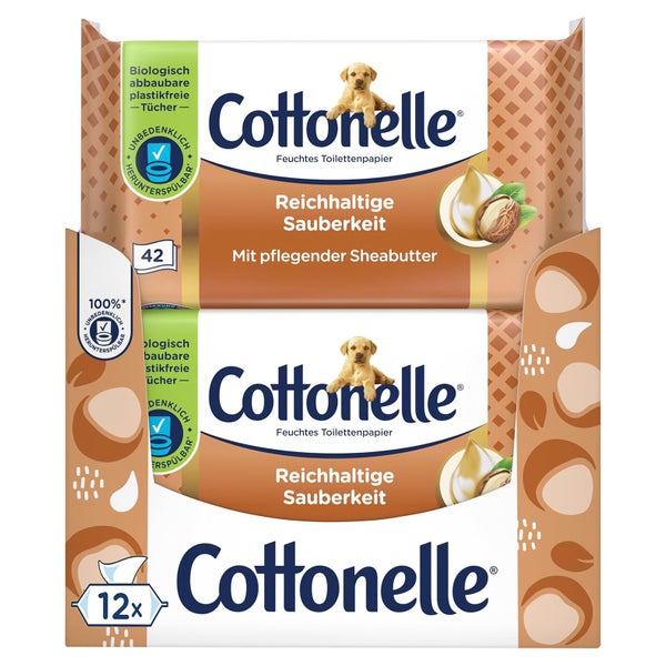 Cottonelle Feuchtes Toilettenpapier Shea Butter,12 x 42 St 504 St