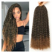 Haarverlängerung Crochet Twist gehäkelt 61 T1B-27# 24inch (7 1 St