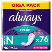 Always Dailies Slipeinlagen Damen Fresh & Protect Normal 76 St