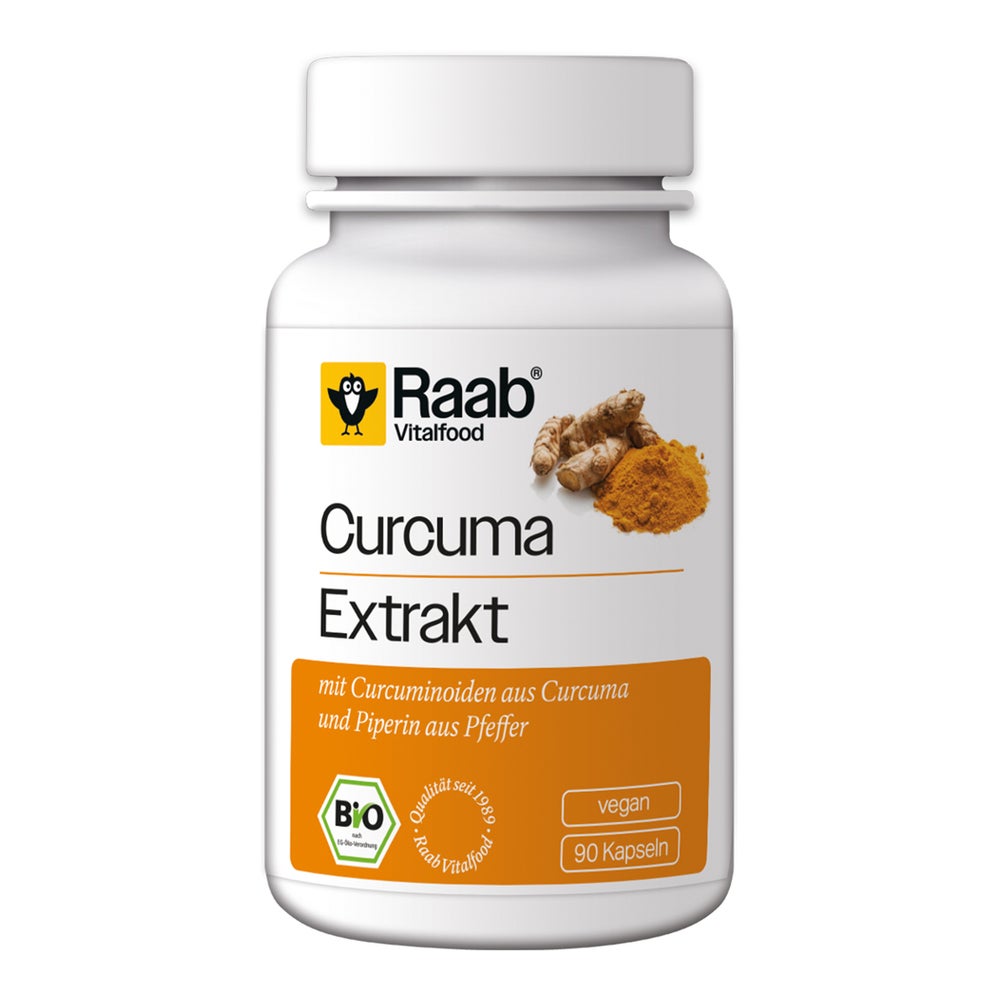 Raab Vitalfood® Bio Curcuma Extrakt Kapseln 90 St