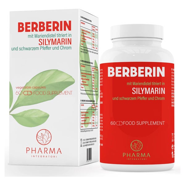 PHARMA INTEGRATORI Berberin 500mg mit Silymarin Mariendistel 60 St