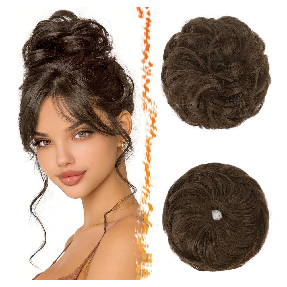 Haarteil Dutt Messy Bun Gummiband Extensions Mittleres Kasta 1 St