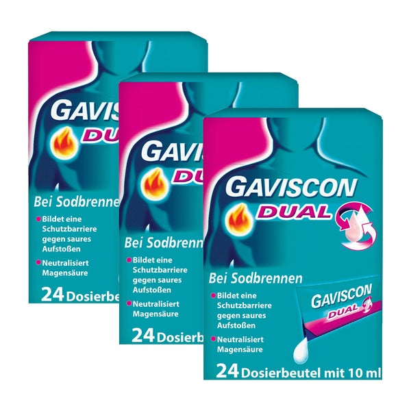 GAVISCON Dual Suspension Set 3X24X10 ml