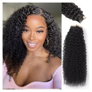 Tape Extensions Echthaar Schwarz Kinky 1B# 18zoll-45.7cm(20e 1 St