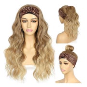 Perücke Stirnband wellig synthetisch glueless Ombre Blonde 1 St