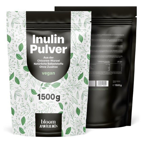Inulin Pulver - 1,5 kg - Bloom Naturals 1500 g