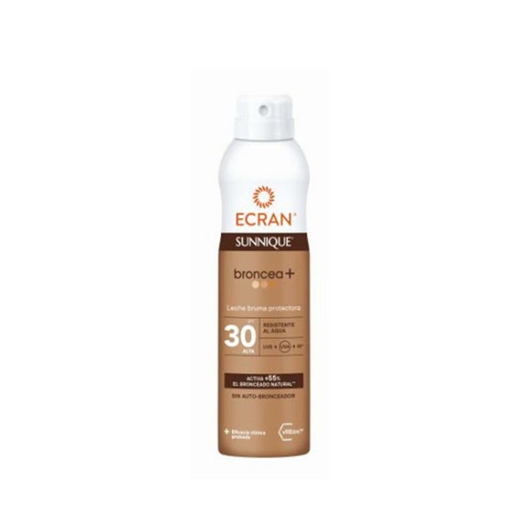 ECRAN SUNNIQUE - Sun Spray - Sonnenschutzspray mit Broncea+ FPS 30 250 ml