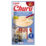 INABA Churu Cat Senior Tuna 4x14g Cremiges Leckerli mit Thunfischgeschmack für ältere Katzen 0,056 kg