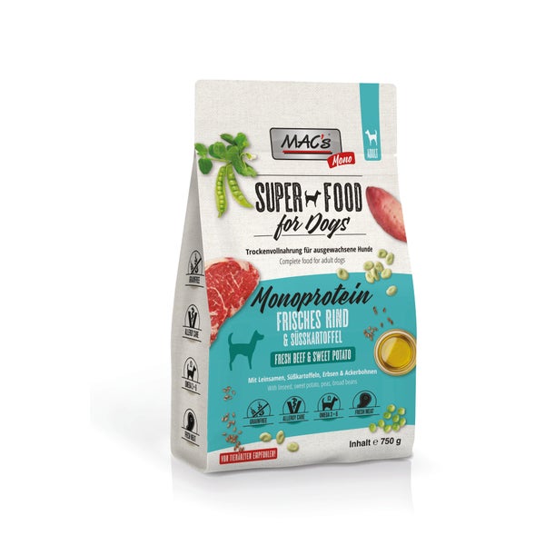 MAC's DOG - Monoprotein Rind 0,75 kg