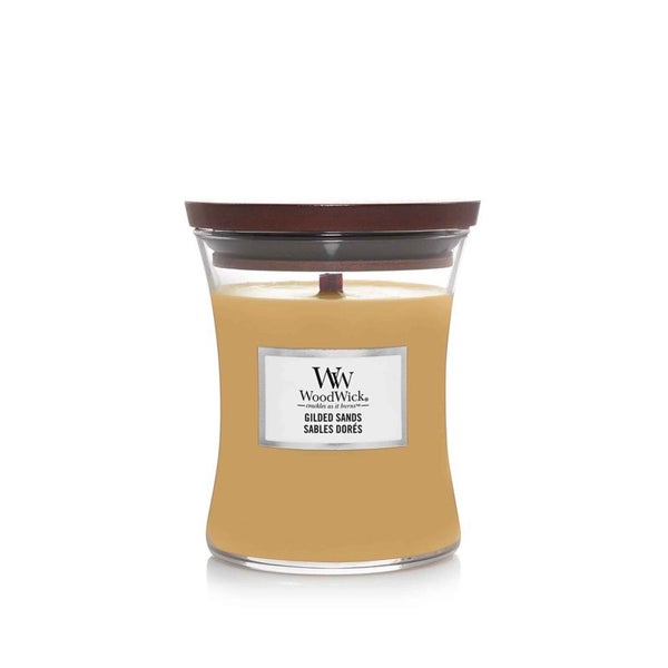 Woodwick Gilded Sands Duftkerze mit hölzernem Docht 275g