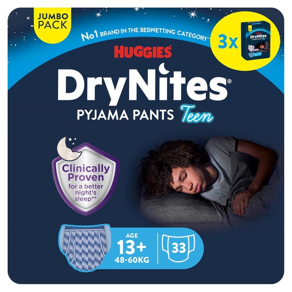 Huggies DryNites Nachtwindeln Jungen 13-17 Jahre , 33 St. 33 St