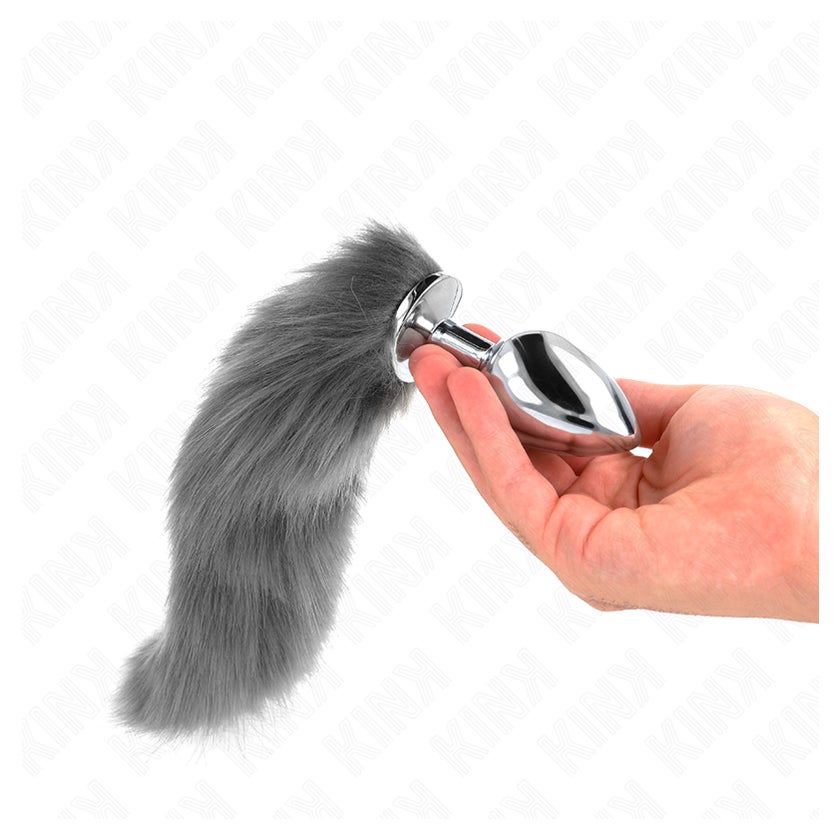 schwanz anal plug Buttplug mit schwarzem Schwanz main image 1