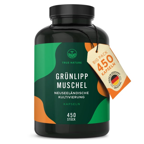 Grünlippmuschel Kapseln - Premium: Kultiviert in Neuseeland 450 St