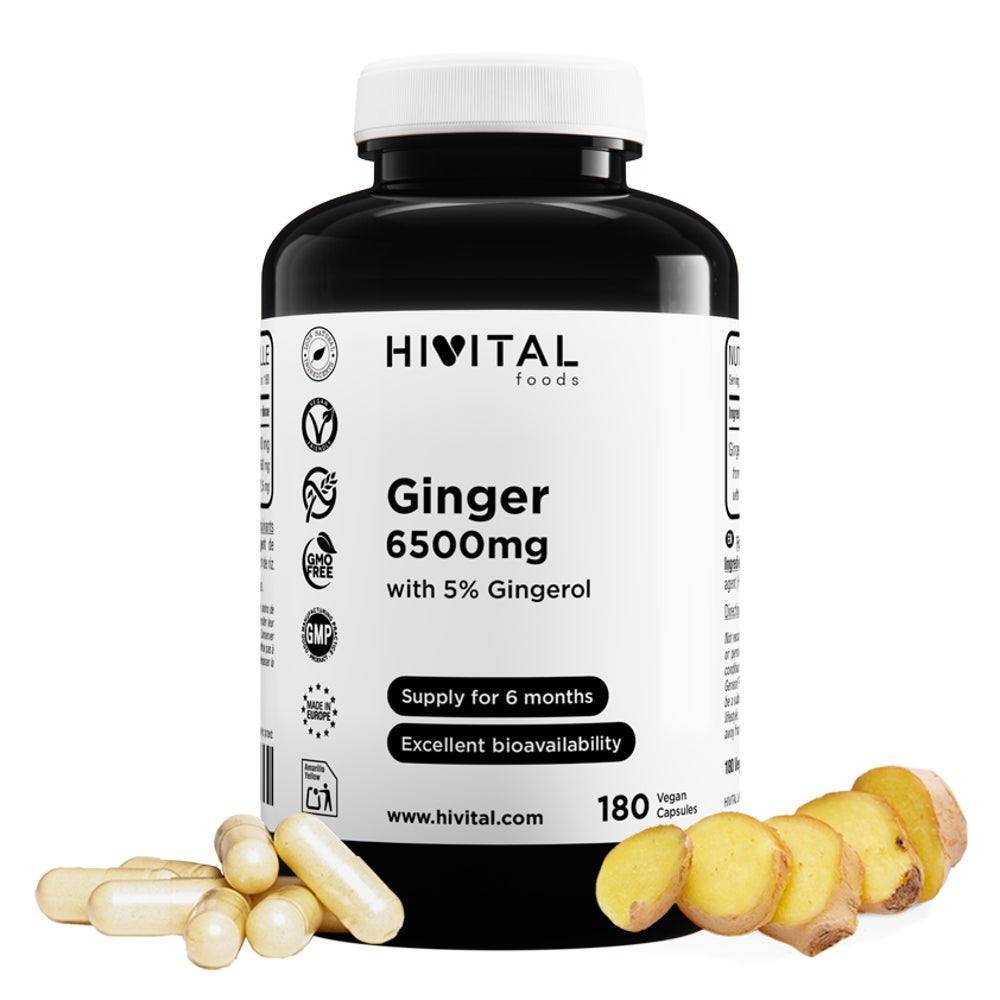 Ingwer 6500 mg | 180 vegane Kapseln 180 St