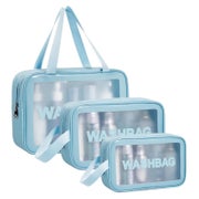 Kulturbeutel transparent wasserdicht Kosmetiktasche Reise #4 1 St