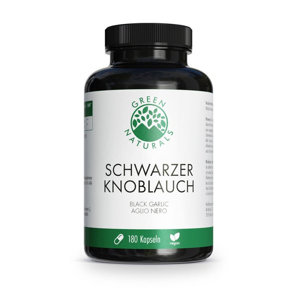 GREEN NATURALS schwarzer Knoblauch 750 mg vegan 180 St