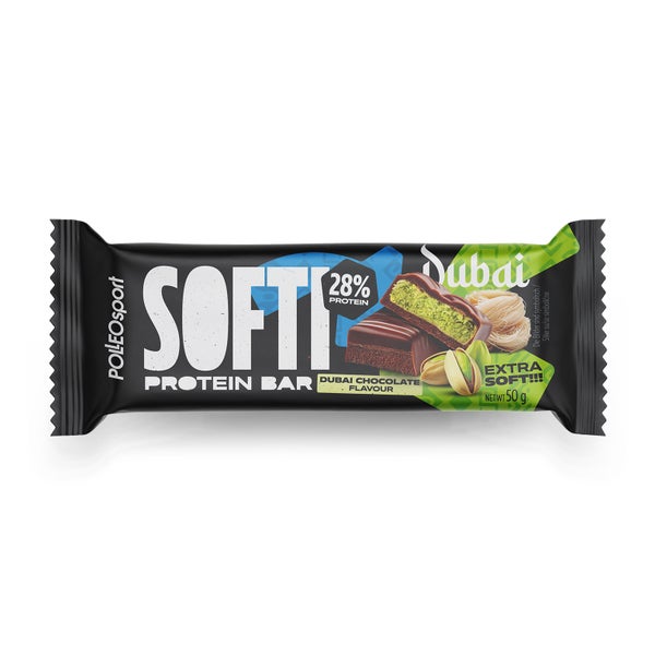 Polleo Softi Protein Bar, 50 g, Dubai Chocolate 50 g
