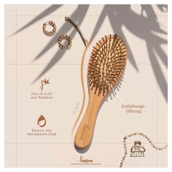 Bambus Haarbrste Holz mit Naturpins 1 St online kaufen | DocMorris