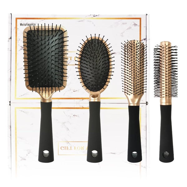 4-teiliges Profi Haarbürsten-Set für Männer Frauen langes lo 1 St