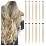 Haarverlängerungen Anklipsen 12 Stück Blond 55 cm (Einzelpac 1 St