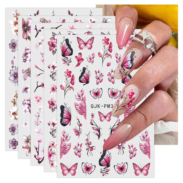 Nagelsticker Blumen 10 Blatt selbstklebend Nageldesign 1 St