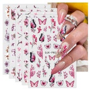 Nagelsticker Blumen 10 Blatt selbstklebend Nageldesign 1 St