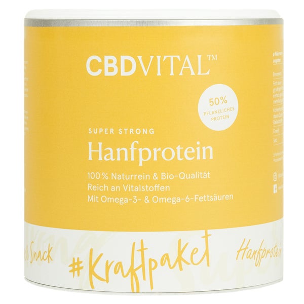 CBD VITAL Hanfprotein super strong | Natürliche Eiweißquelle 250 g