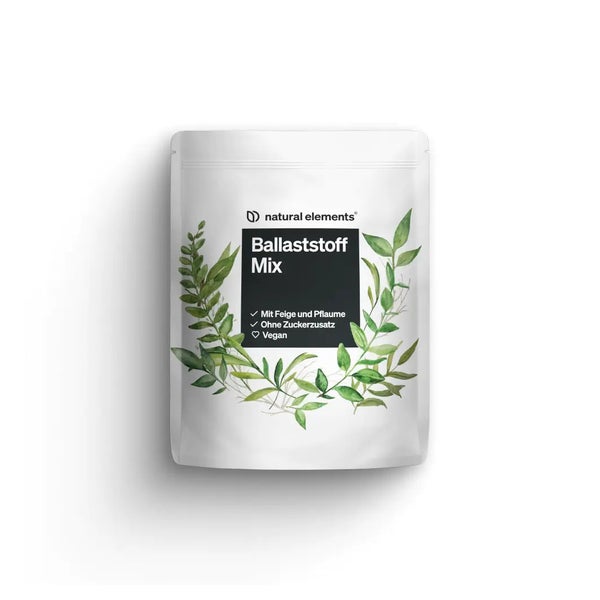 Ballaststoff Mix – 600g – 9 natürliche Quellen – mit Inulin und Akazienfaser – gut verdaulich für den Darm – vegan, ohne Zuckerzusatz – in Deutschland produziert & laborgeprüft 600 g