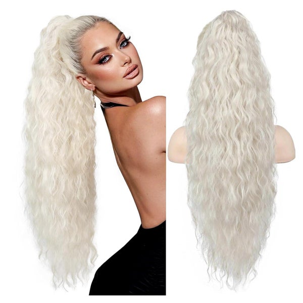 Pferdeschwanz Haarteil Zopf Haarverlängerung Klammer 75cm Pl 1 St
