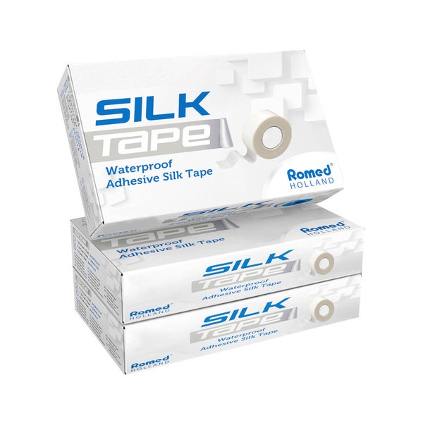 Romed Silk Rollenpflaster, wasserfest, 1,25 cm x 5 m, 24 Rollen 120 m