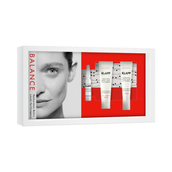Klapp, Hyaluronic Multi Level Performance Triple Action Moisturizing Discovery Set = Day & Night Cream 5 ml + Serum 5 ml + Booster 5 ml 3 St