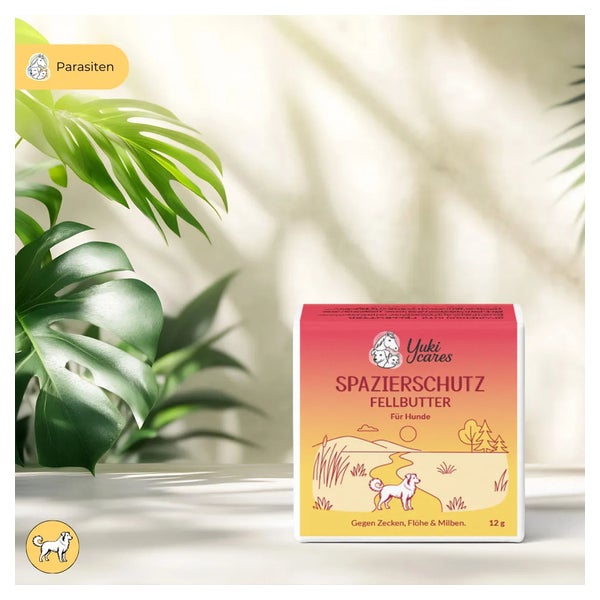 Yuki cares Fellbutter Spazierschutz gegen Zecken 12 g