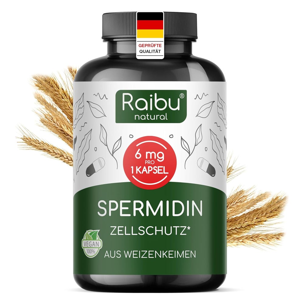 Spermidin Kapseln 6mg Hochdosiert - RAIBU 90 St