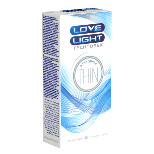 «Love Light Xtra Super Thin» superdünne Kondome (0,043mm) (12 Kondome) 12 St