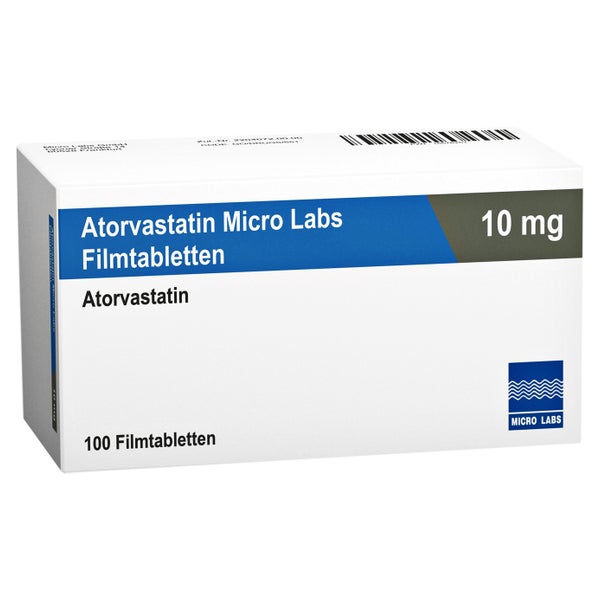 Atorvastatin Micro Labs 10 Mg Filmtabletten 100 St