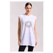 OLIVIA KLEID DAMEN - 100% BAUMWOLLE MIT SONNEN-PRINT ONAMASTE 1 St