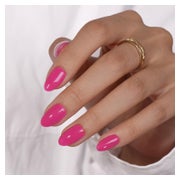 Künstliche Nägel Press On Kurz Rund Mandel Neon Rosa Set 24 1 St