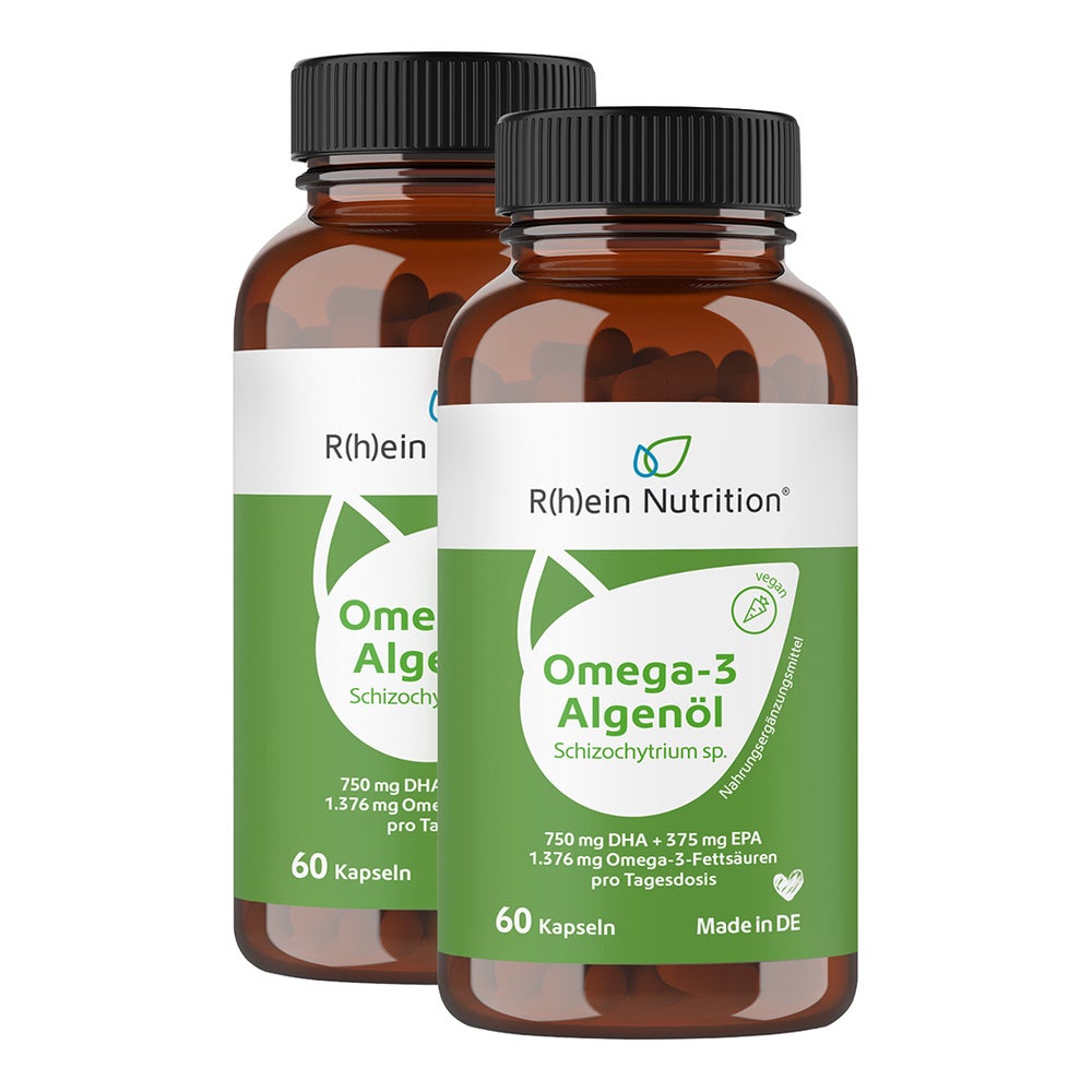 Doppelpack Omega-3 Algenöl mit DHA + EPA 2X60 St
