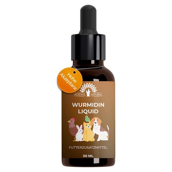 ADEMA NATURAL® WURMIDIN Liquid | Wurmkur | Hunde & Katzen 50 ml