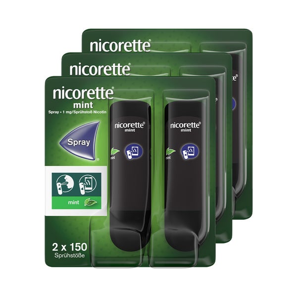 Nicorette Mint Spray 3 Doppelp. 900 Sp