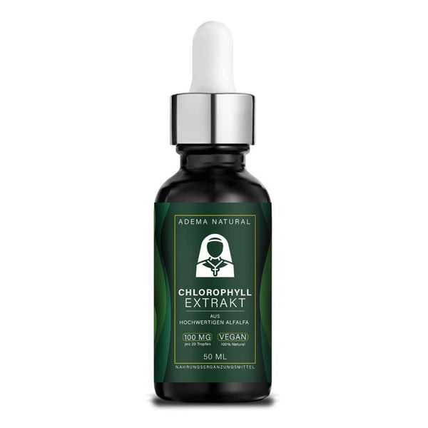 Adema Natural® Chlorophyll Extrakt Tropfen | natürliche Ergänzung für Männer & Frauen 50 ml