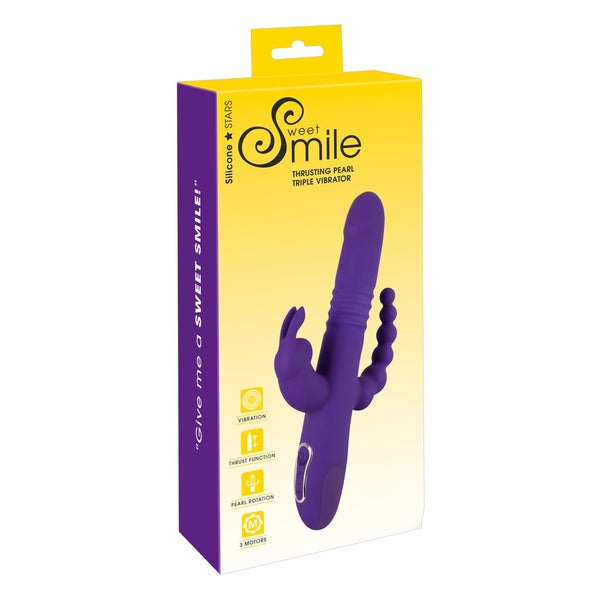 Sweet Smile - Thrusting Pearl - Triple Vibrator
