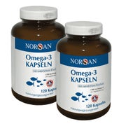 Produktabbildung: Doppelpack Norsan Omega-3 Kapseln 2X120 St